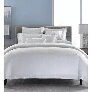 Hotel Collection Embroidered Frame White KING Duvet Cover